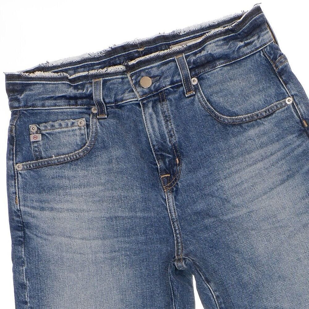 AG Adriano Goldschmied Contour 360 Bermuda Shorts Size 25 Distressed Measure W30 - Picture 2 of 10